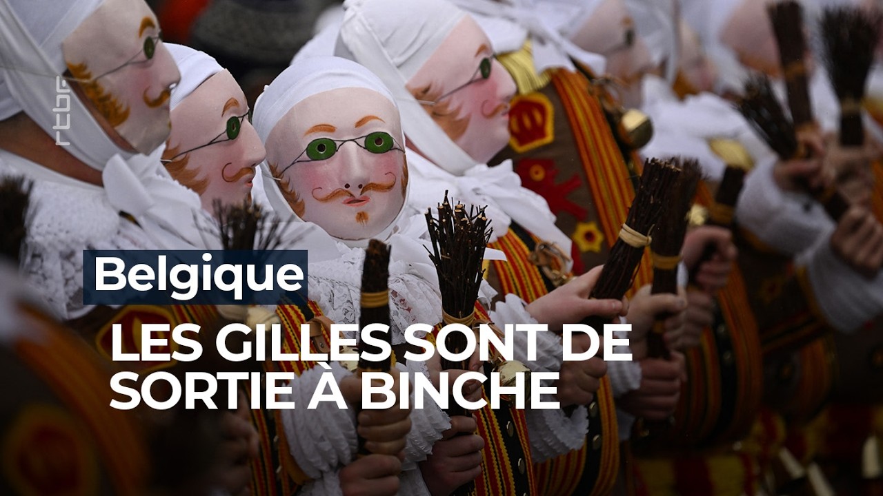 Carnaval: les Gilles sont de sortie à Binche - RTBF Info