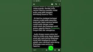 cara membuat nada dering whatsapp suara anime, whatsapp sound anime
