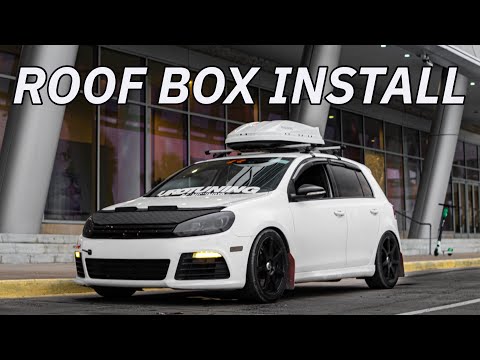 Volkswagen Golf GTI R TDI Roof Rack Cargo Box Install YouTube