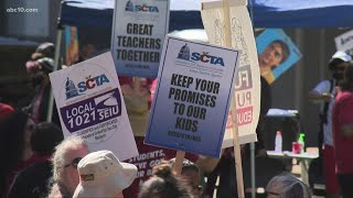 Sacramento teachers strike reaches day 5 as bargaining continues | Live update