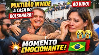 Urgente Multidão Pula Muro Da Casa Do Bolsonaro Para Abraçar O Presidente E Michele Chora De Emoção