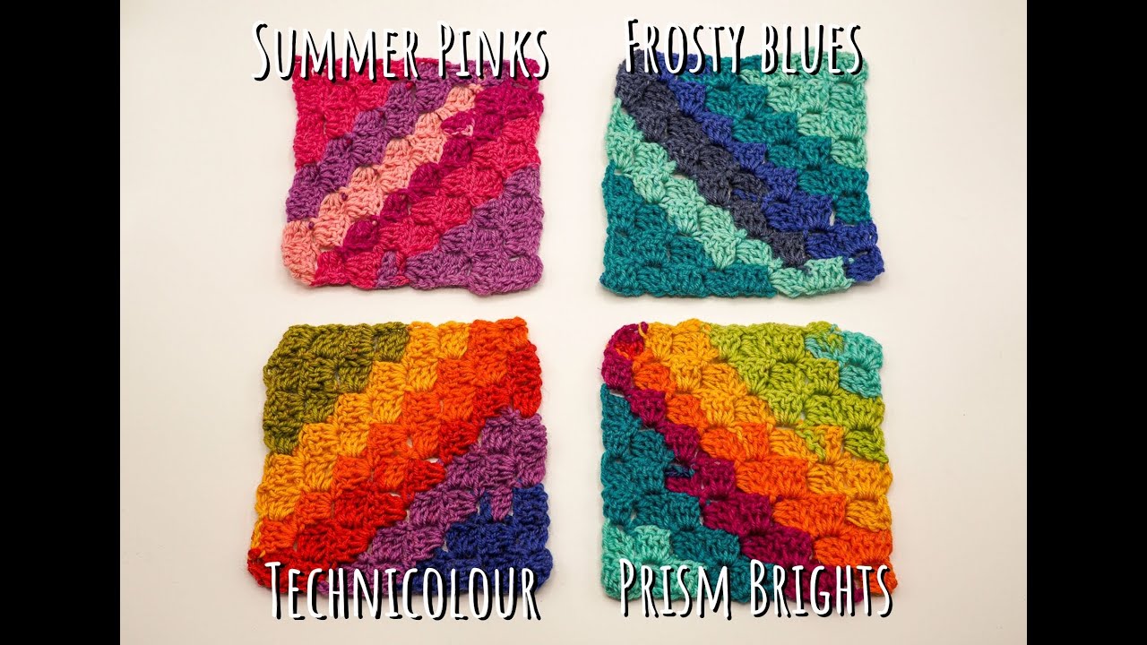 Corner to Corner C2C Baby Blanket Crochet Tutorial for Right-Handed