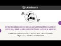 Estrategias de las universidades públicas de CR para la implementación de la Ciencia Abierta