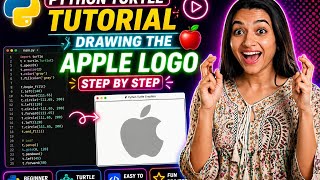 Python Turtle Tutorial || Drawing the Apple Logo Step by Step 🍎