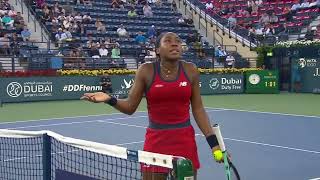 Gauff v Pliskova Dubai 2024