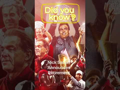 Nick Saban Announces