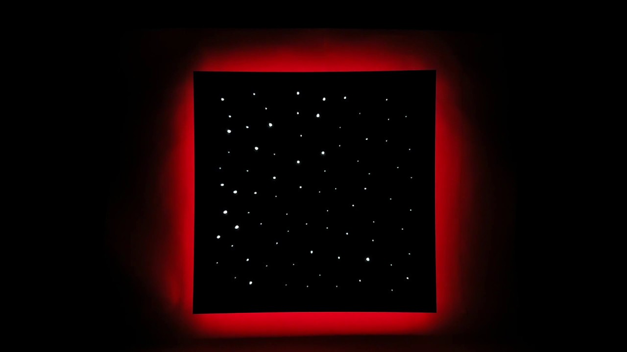 Twinkling fibre optic panel with edge glow light YouTube