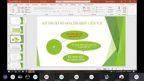 [KMA] Buổi 5: HTVT Truyền dẫn số Tổng quang - PCM
