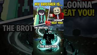 He Thought Iron Golems Could Save Him... Then My Brother Showed Up 💀 #love #minecraft