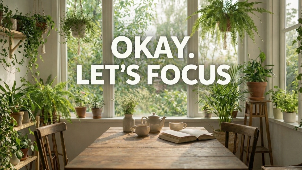 Hey You. Let’s Focus Together 🤍 ADHD Study & Calm Lo-Fi
