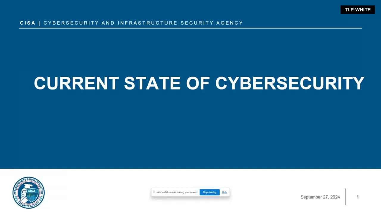 Cybersecurity & Infrastructure Security Agency CISA Resources for Libraries - recorded webinar