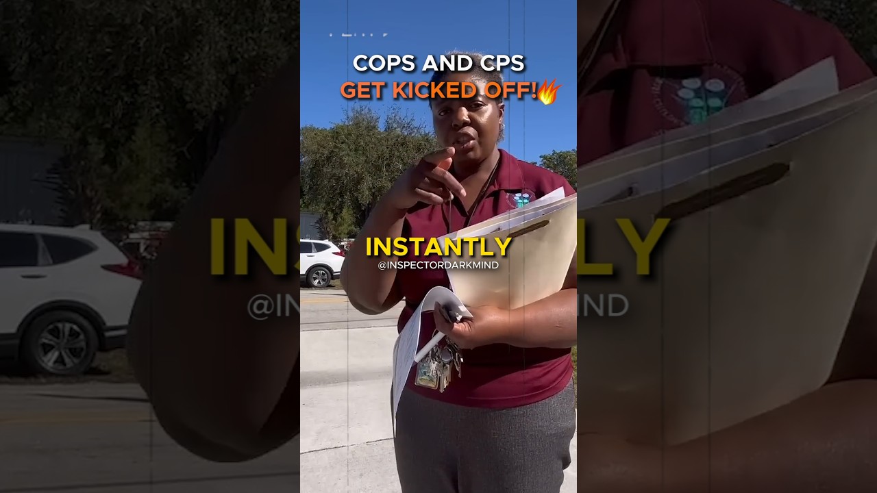 Cops and CPS Get Instantly KICKED OFF! Trespassed Off Property Without Warrant and Refusing to ID