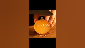 Glass Jelly Pumpkin Cutting ASMR 🍬🔪 | Satisfying Slice in 4K #ASMR #SatisfyingCut #GlassPumpkin #ai
