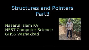 Structures and Pointers-Part3 |Kerala Plus two Computer Science Chapter-1 | Malayalam