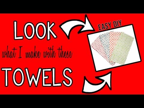 LOOK what I make with these TOWELS | $5 EASY & QUICK DIY