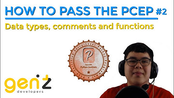 How To Pass the PCEP | Data types, comments and functions