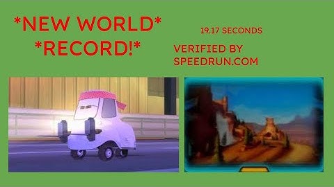 *WORLD RECORD* UPDATED Speedrun of Timberline Sprint 1 Lap (Cars 2 The Video Game)
