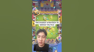 THE EASIEST STRATEGY IN MERGE TACTICS #clashroyale #mergetactics #shorts