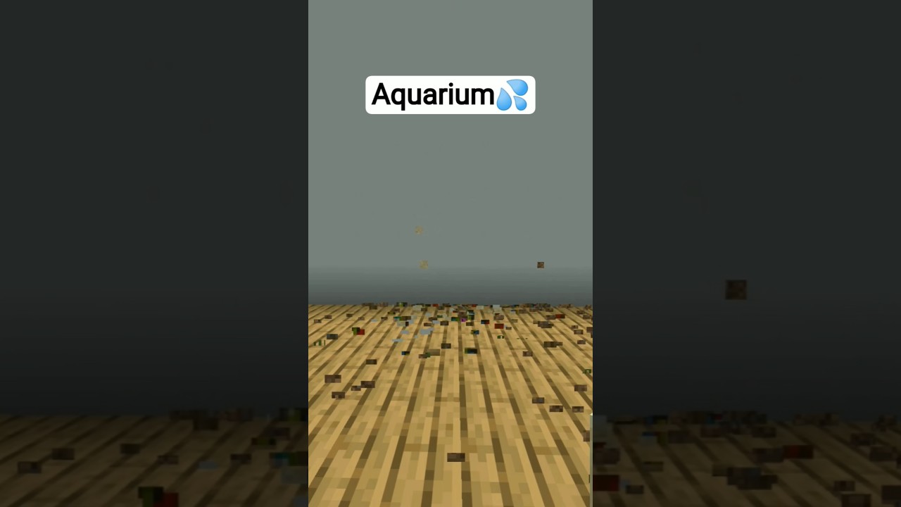 minecraft easy aquarium tutorial 
