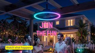 Backyard Evenings Made Better with Lumary Smart Ceiling Fan with Light