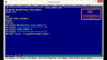 Program Menghitung Luas Kubus FREE PASCAL