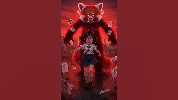 Horror Version of Turning Red! Meilin, Ming, Miriam & Abby as Cursed Panda Spirits! 🐼💀 #shorts