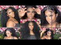 SUPER FULL DENSITY CURLY WIG😍😍| Lace Wig Install W/2 Ponytails✨🙌🏾 Ft. Hermosa Hair 😍