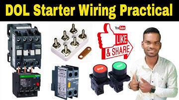 DOL Starter Connection | DOL Starter |DOL Starter Power Wiring And Control Wiring Connection Video