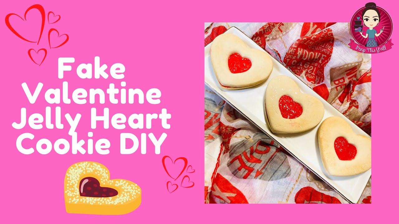 Fake Valentine Jelly Heart Cookie