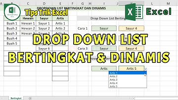 Drop Down list  / Data Validation Bertingkat dan Dinamis di Excel