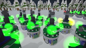 Swarming lights on winter nights - AutoMoDe edition | A robot swarm ballet