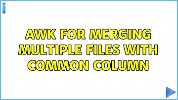 Awk for merging multiple files with common column