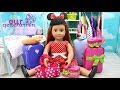 OUR GENERATION DOLL PACKING BAGS TO TRAVEL TO DISNEY