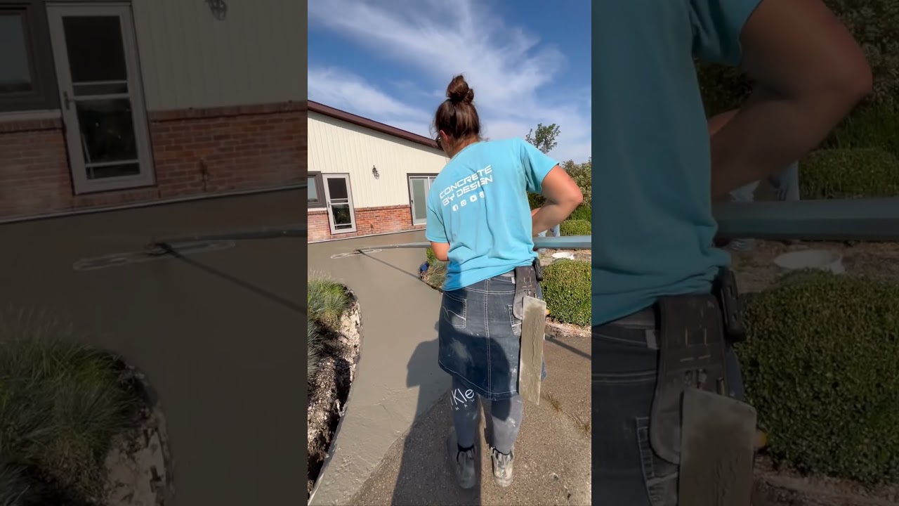 How to pour stamped patio 