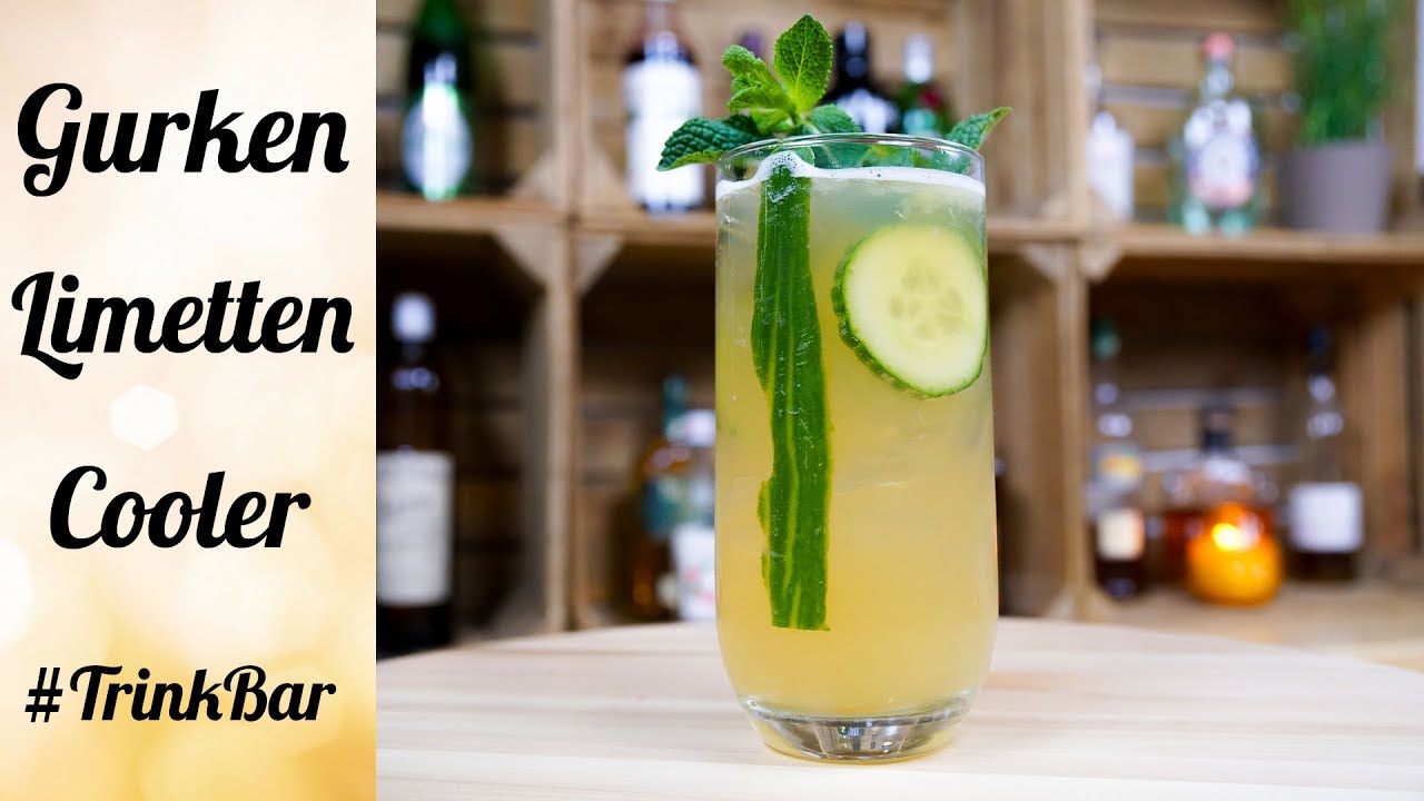 Gurken Limetten Cooler - alkoholfreier Cocktail - Rezept - TrinkBar ...