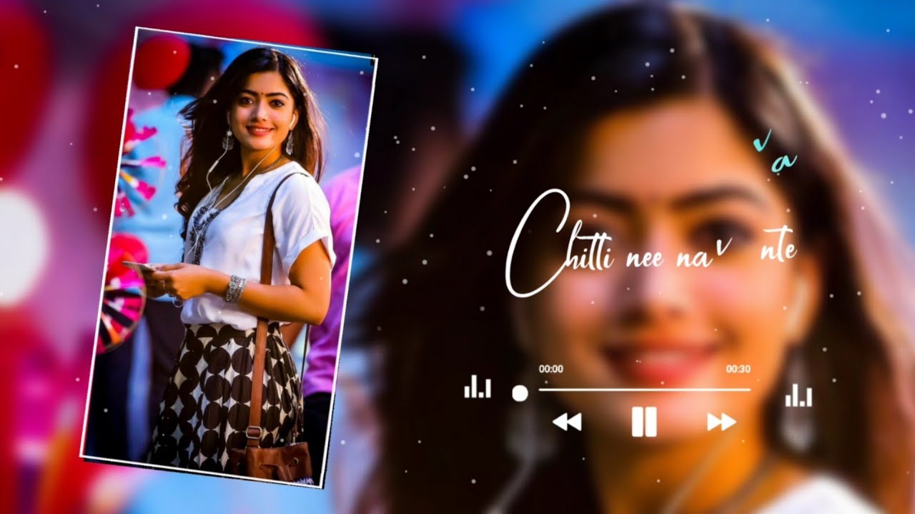 How to Create Trending love template with snow effect status in