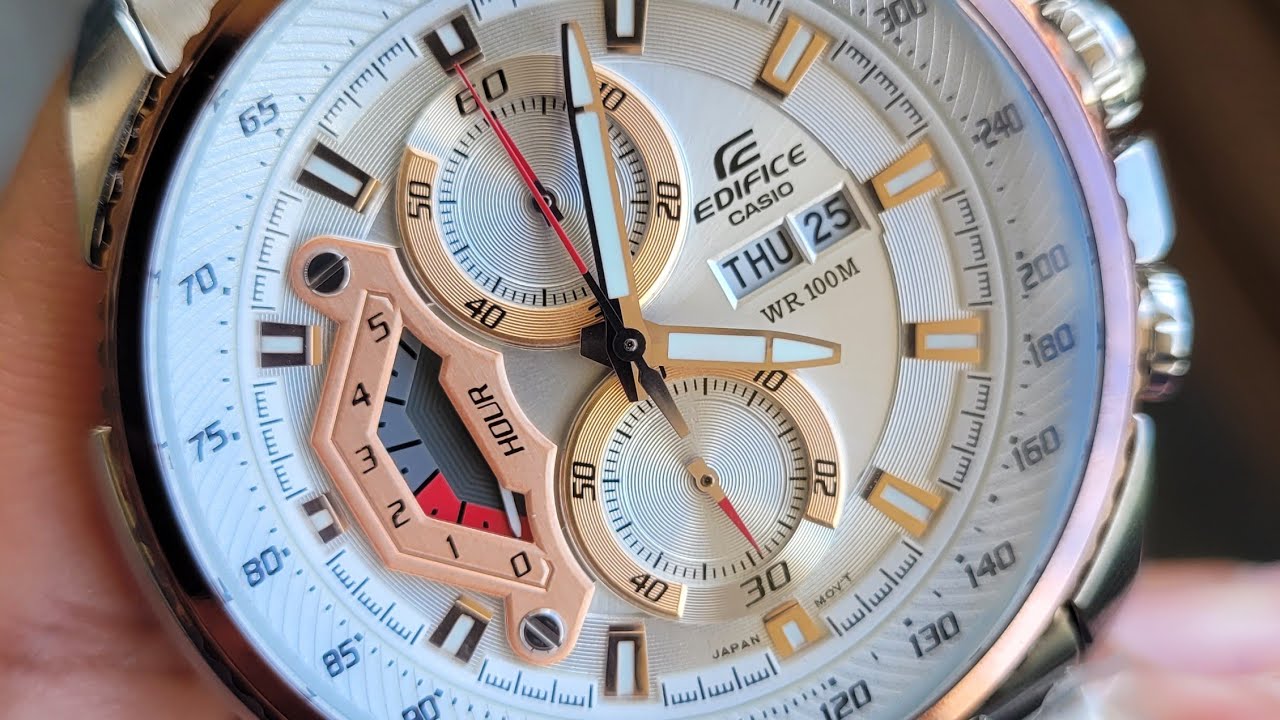 C*e様 CASIO EDIFICE CW5537 時計 Full Review: Casio Edifice EF-558D-7AVUDF Chronograph Watch with