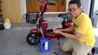 วธใสแบตจกรยานไฟฟา 48V 15Ah แบต Lifepo4 วงไกล 50 กโลเมตร ใส 3ลอได จายกระแสสงสด 30A