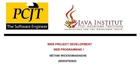 Web Project Task 23 | 1st Year | Semester 01 | Java Institute