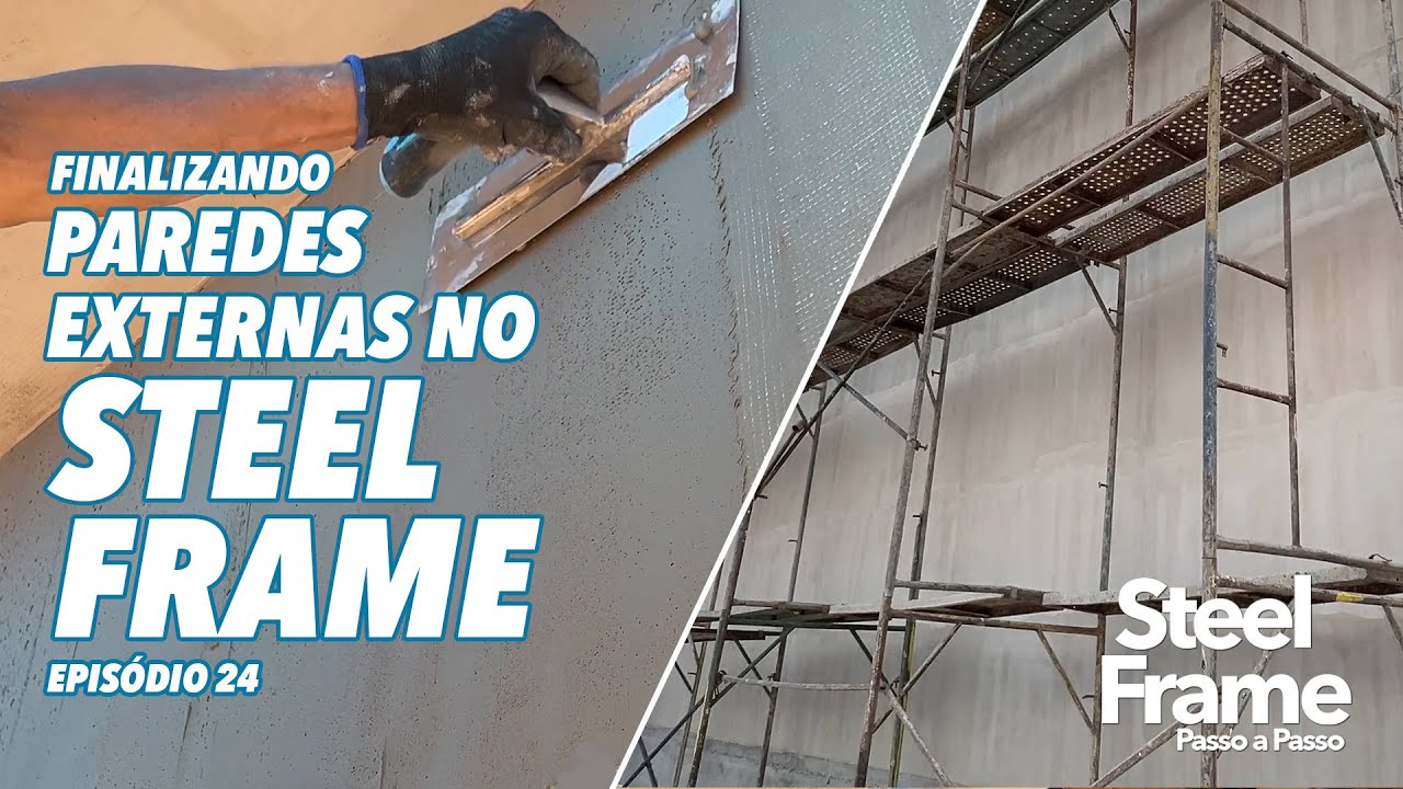 EPISÓDIO 24: FINALIZANDO PAREDES EXTERNAS EM UMA CASA CONSTRUÍDA EM ...