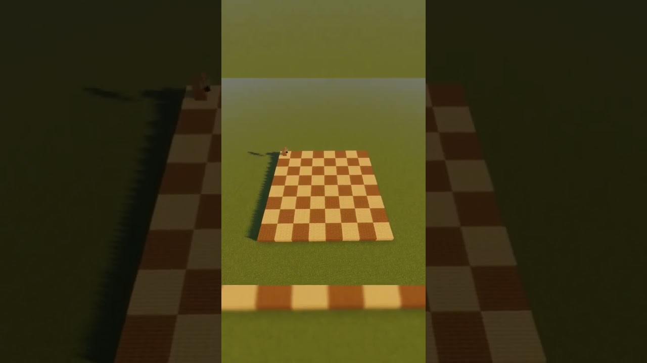 Minecraft chess board, Chess in minecraft 