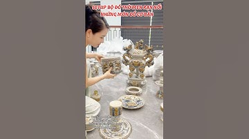Bộ Đồ Thờ Men Rạn Đắp Nổi Cơ Bản – Giao Hàng Toàn Quốc/ #DoThoBatTrang #MenRanDapNoi