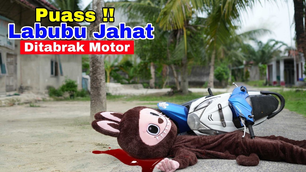 PUASSS !! LABUBU JAHAT DITABRAK MOTOR