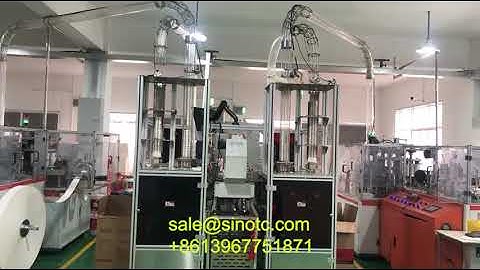 Automatic paper cup counter+ paper cup inspection machine + Paper cup packer + case loader
