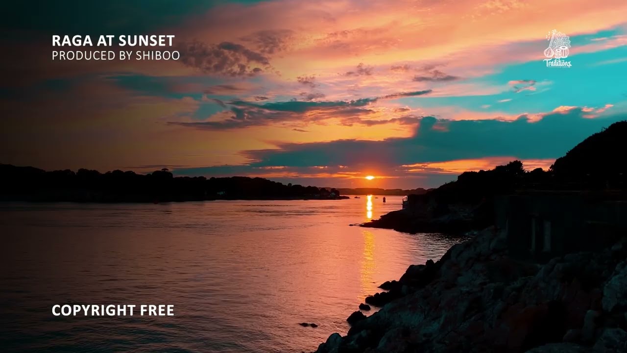 Raga at Sunset | Traditional Indian Music | Flute Music | Relaxing Instrumental | No Copyright