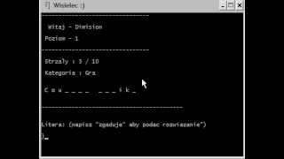 Mini-Gra w Bacie - Wisielec.bat screenshot 5