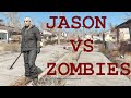 Fallout 4 Mod Jason vs Zombies (Nuka World is a Freaking Nightmare)