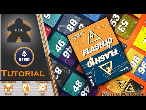 Flash 10 (en español) | Tutorial | Devir | Pocket Serie 4 | Wolfgabg Kramer | Bascu | Partida de Locos |