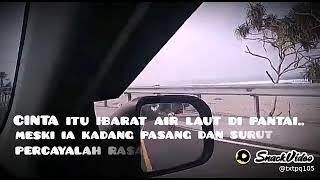 Story wa nyetir mobil sambil lihat pemandangan di pantai