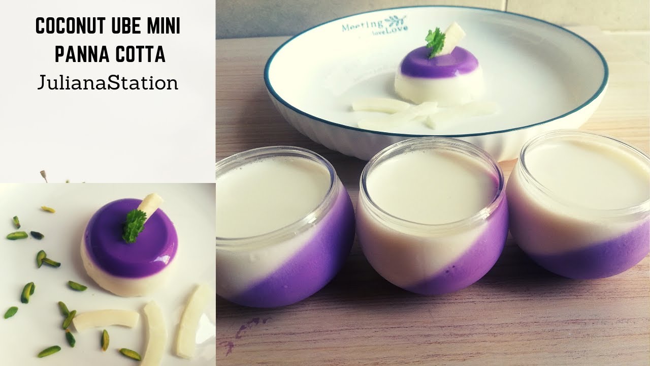 Coconut Ube Mini Panna Cotta/JulianaStation